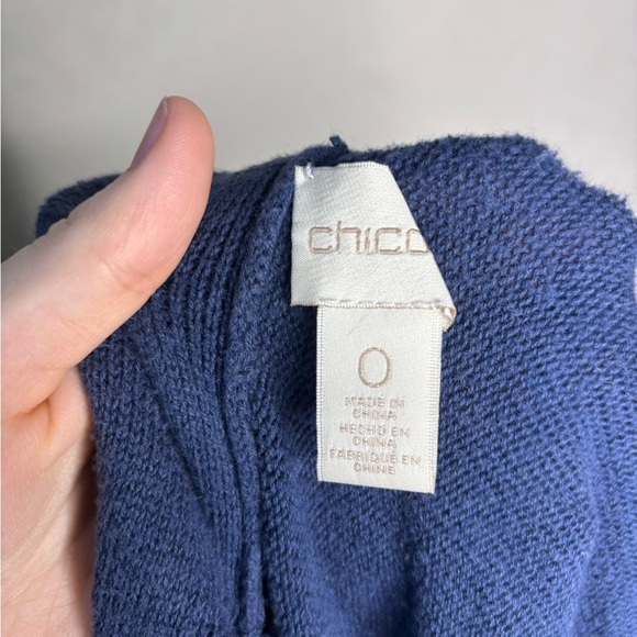 Navy fringe Chico cardigan - Picture 3 of 3